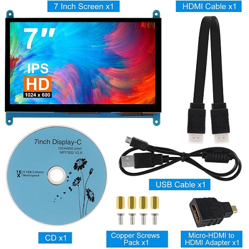 Pantalla LCD HDMI Touch 7’’ para Raspberry Pi