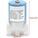 Mini válvula solenoide 12V-G1/4 HQV1. Conexión por rosca