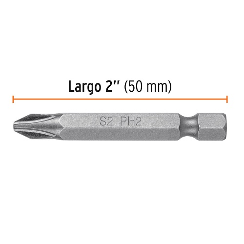 Estuche con 15 puntas de cruz PH2 largo 2", Truper Expert
