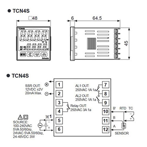Control De Temperatura 2 Salidas Auxiliares Autonics