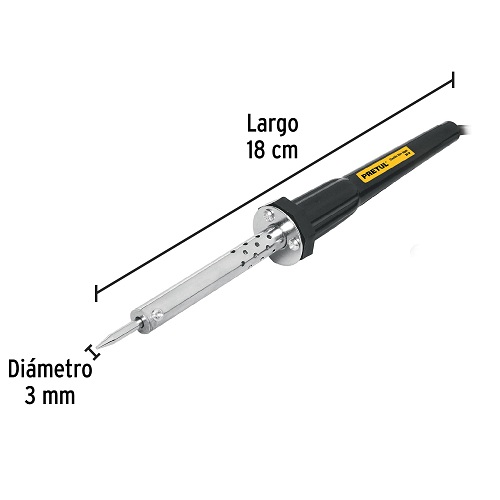 Kit Cautín 30 W tipo lápiz con accesorios trabajo ligero, PRETUL