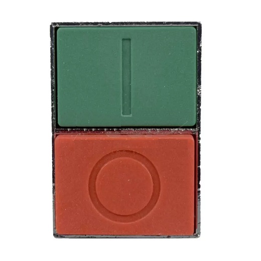 Pulsador doble Start-Stop 22mm. Metálico Rojo - Verde EBCHQ