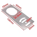 Soporte recto para sensor infrarrojo reflectivo y de proximidad. Tipo I. M30