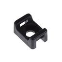 Base para cintas de amarre. HC-1. 3mm. Negro