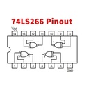 Compuerta XNOR 2 entradas. 74LS266