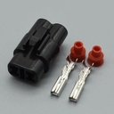 Conector vehicular impermeable M/H de 2 pines. DJ7021