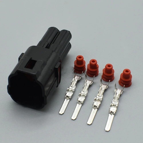 Conector vehicular impermeable M/H de 4 pines. DJ7043