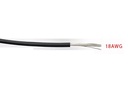 Cable siliconado para batería. 18-AWG. Rojo