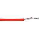 Cable siliconado para batería. 10-AWG. Blanco