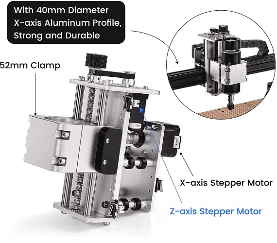 Máquina CNC de 3 ejes 500W. 4540. Con láser