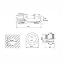 Conector impermeable de 8 pines para chasis