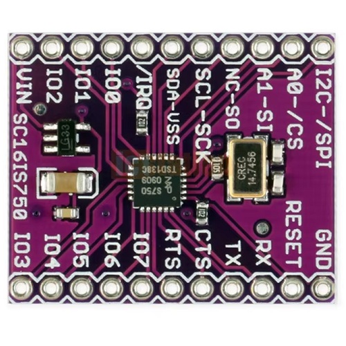 Conversor UART TTL a I2C/SPI. SC16IS750
