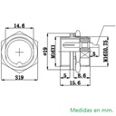 Conectores  6 pines M/H GX16