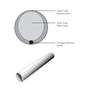 Protector termoencogible para fibras fusionadas. 60mm. 50 uds