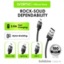 Cable USB A a USB Tipo C 2m Nylon carga rápida y transferencia de datos, oraimo