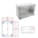 Caja plástica impermeable 110x80x45mm