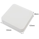 Caja plástica impermeable 125x125x28mm