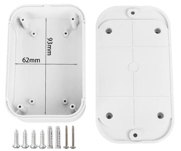 Caja plástica impermeable 124x67x34mm