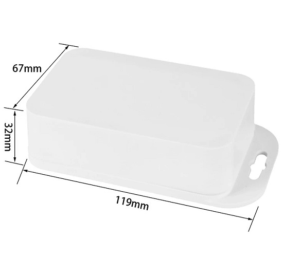 Caja plástica impermeable 119x67x32mm