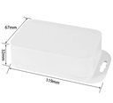 Caja plástica impermeable 119x67x32mm