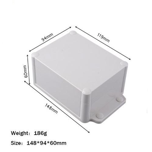 Caja plástica impermeable 148x94x60mm