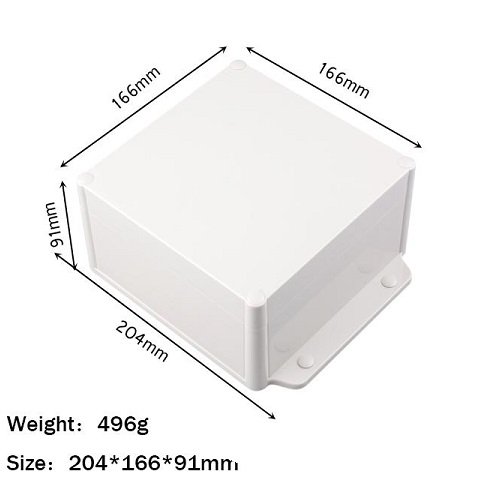 Caja plástica impermeable 204x166x91mm