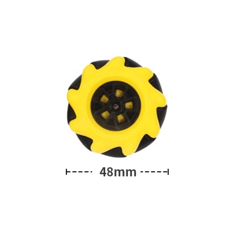 Par de ruedas omnidireccionales de 48mm