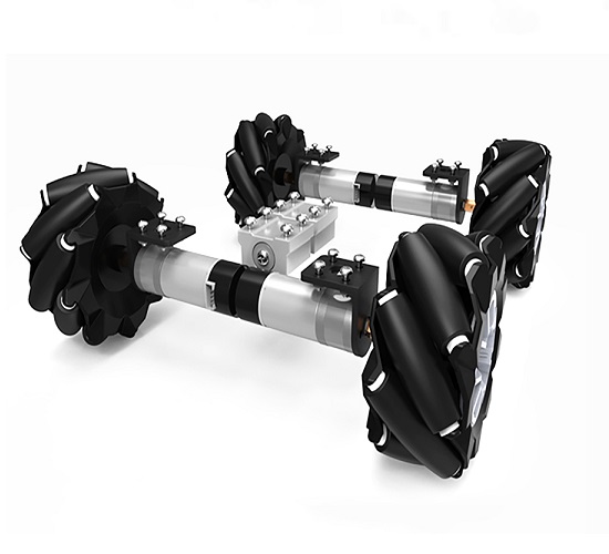 Chasis omniwheel con suspensión 4WD