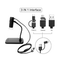 Microscopio digital USB. 50X a 1000X