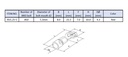 Terminl tipo anillo aislada 5.3mm AWG 22-16