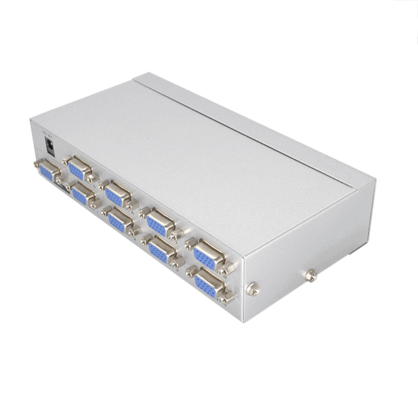 Splitter VGA X8 Puertos con adaptador 9V