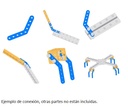 Viga de conexión 4+1+4x1 agujeros. 135mm