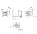 Bracket para servo motor en U
