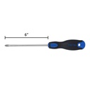 Destornillador de cruz 5/16" x 6" mango Comfort Grip, PRETUL