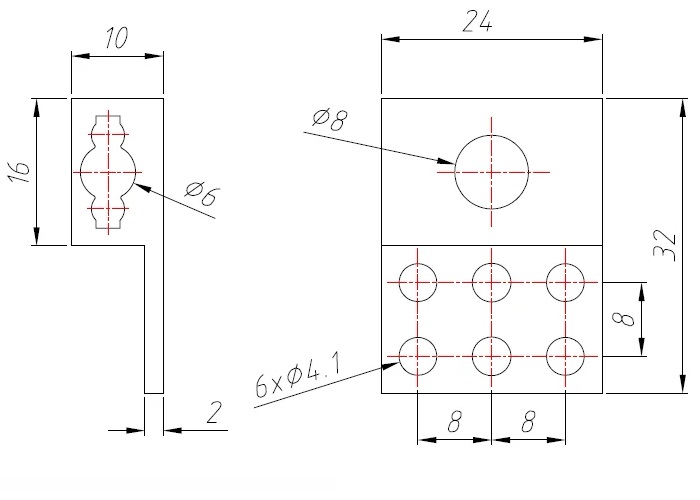 Bracket P1 para kit eje de transmisión