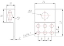 Bracket P1 para kit eje de transmisión