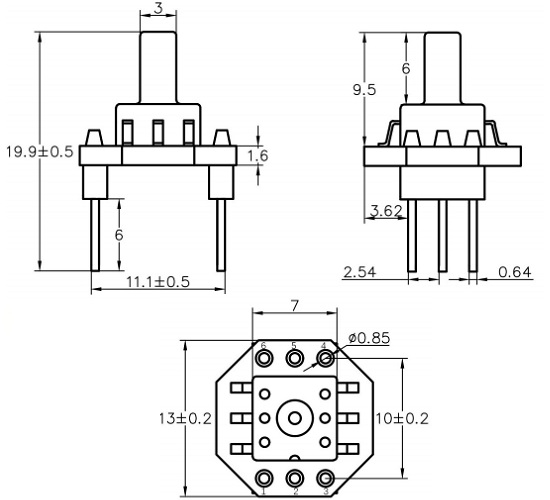 Modulo sensor de presión -100 a 0kPa