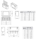 Kit cable conector hembra 2.54mm+conector macho recto para PCB. De 8 pines