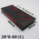 Disipador de calor para 28x60x8mm