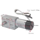 Motorreductor helicoidal 6V 200RPM. Con encoder