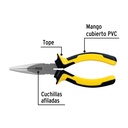 Pinza de punta y corte 6" mango Comfort Grip, PRETUL