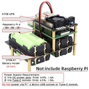 Tarjeta de expansión UPS de 2 baterías para Raspberry Pi 4