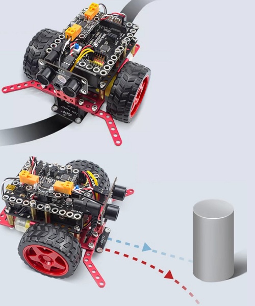 Kit robot seguidor de línea. Full