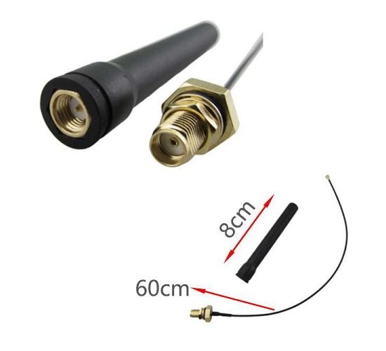 Antena LoRa 915MHz 3dBi. Con cable IPX-SMA