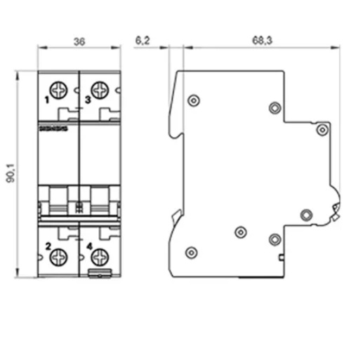 Interruptor Siemens 2A Bipolar