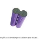 Aislante circular para batería 18650. 2 celdas
