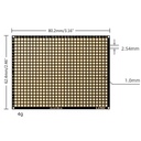 Placa PCB flexible de doble cara FR4.6x8cm