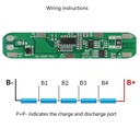 Placa de protección de carga BMS para batería 18650. 5S 5A