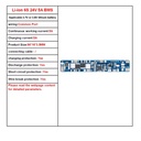 Placa de protección de carga BMS para batería 18650. 6S 5A