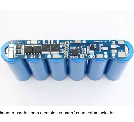 Placa de protección de carga BMS para batería 18650. 6S 10A